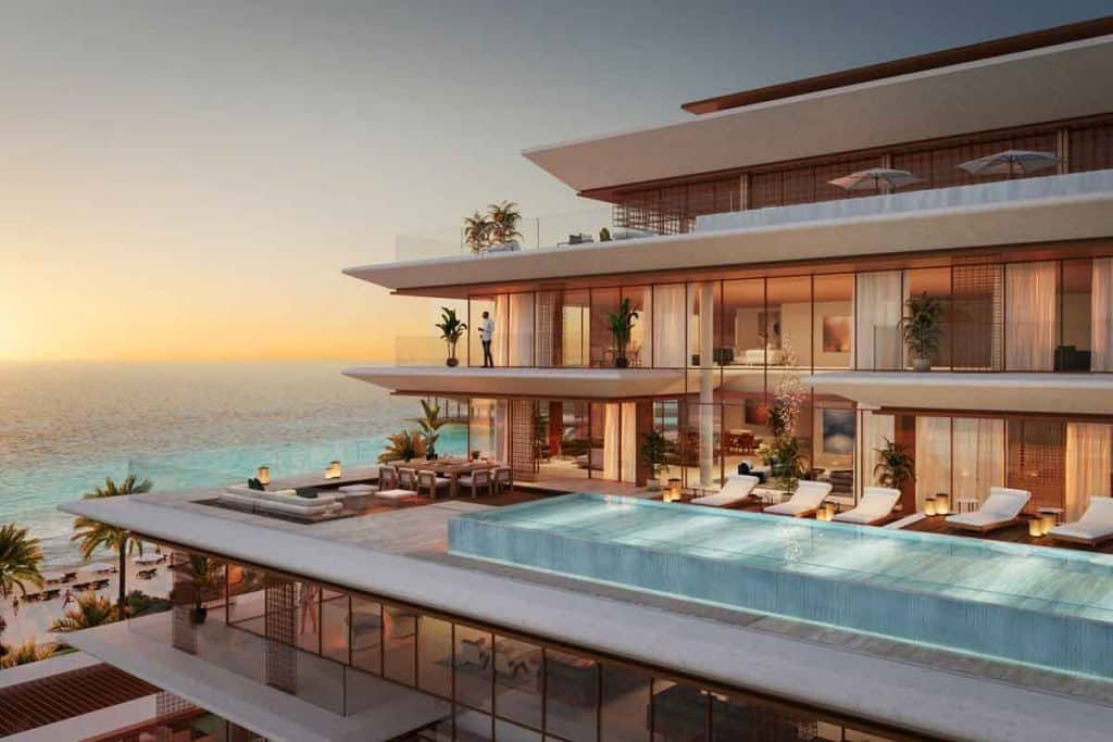 Nobu Residences rooftop and beachfront lifestyle with luxury amenities